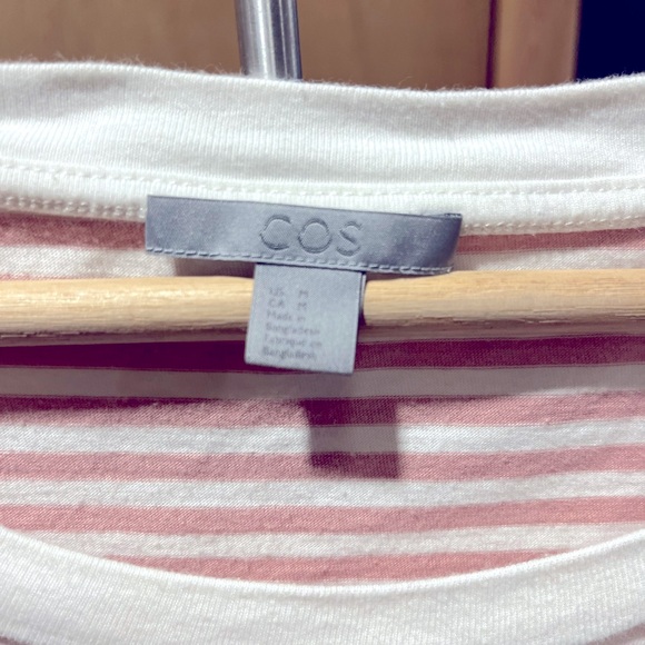 COS pink and white stripped shirt - Picture 2 of 5